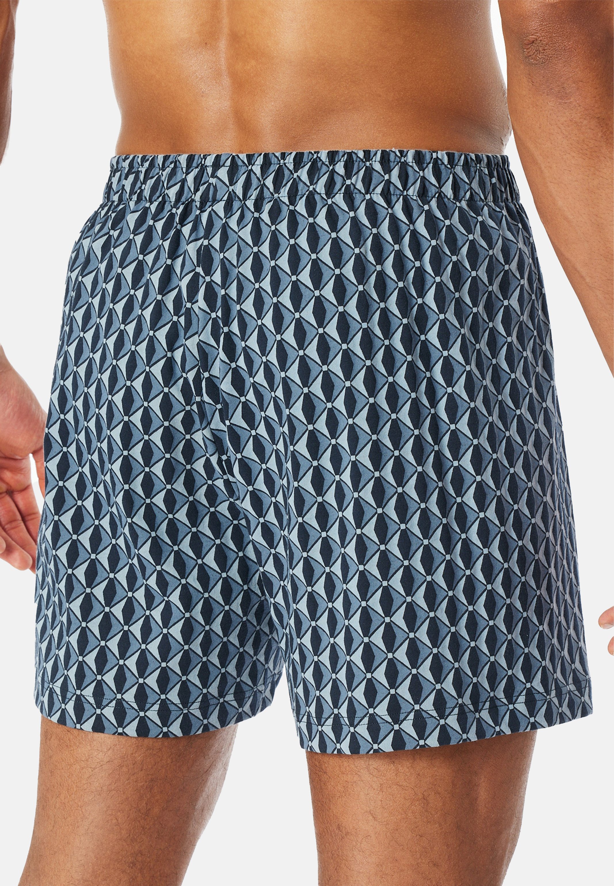 Schiesser Boxershorts 4er Pack Singel-Jersey (Spar-Set, 4-St) Boxershorts - Baumwolle - mit Eingriff - Atmungsaktiv