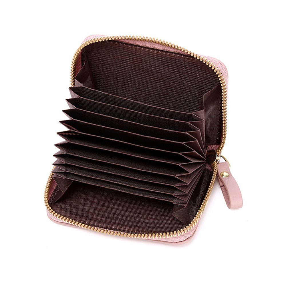 VIVIHEYDAY Mini Geldbörse Geldbörsen, Leder Geldbörse (Smart wallet mit RFID-Schutz (Men's Wallet, Mini Portemonnaie Herren,Geldbörse mit Münzfach, Slim Portmonnaie Clip, Kreditkartenetui Herren Damen mit Geldbeutel, Kartenetui Herren Damen), Kreditkartenetui Smart Wallet mit Kartenetui + Münzfach Portmonee