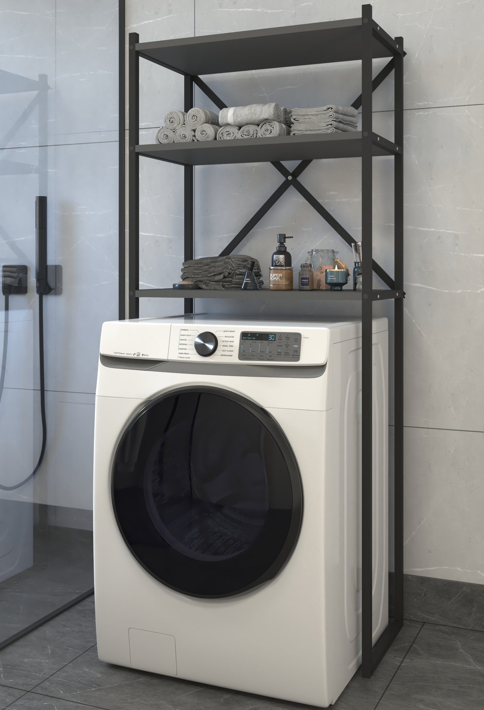 VCM Waschmaschinenumbauschrank Waschmaschine Toilette Überbau Schrank Insasi