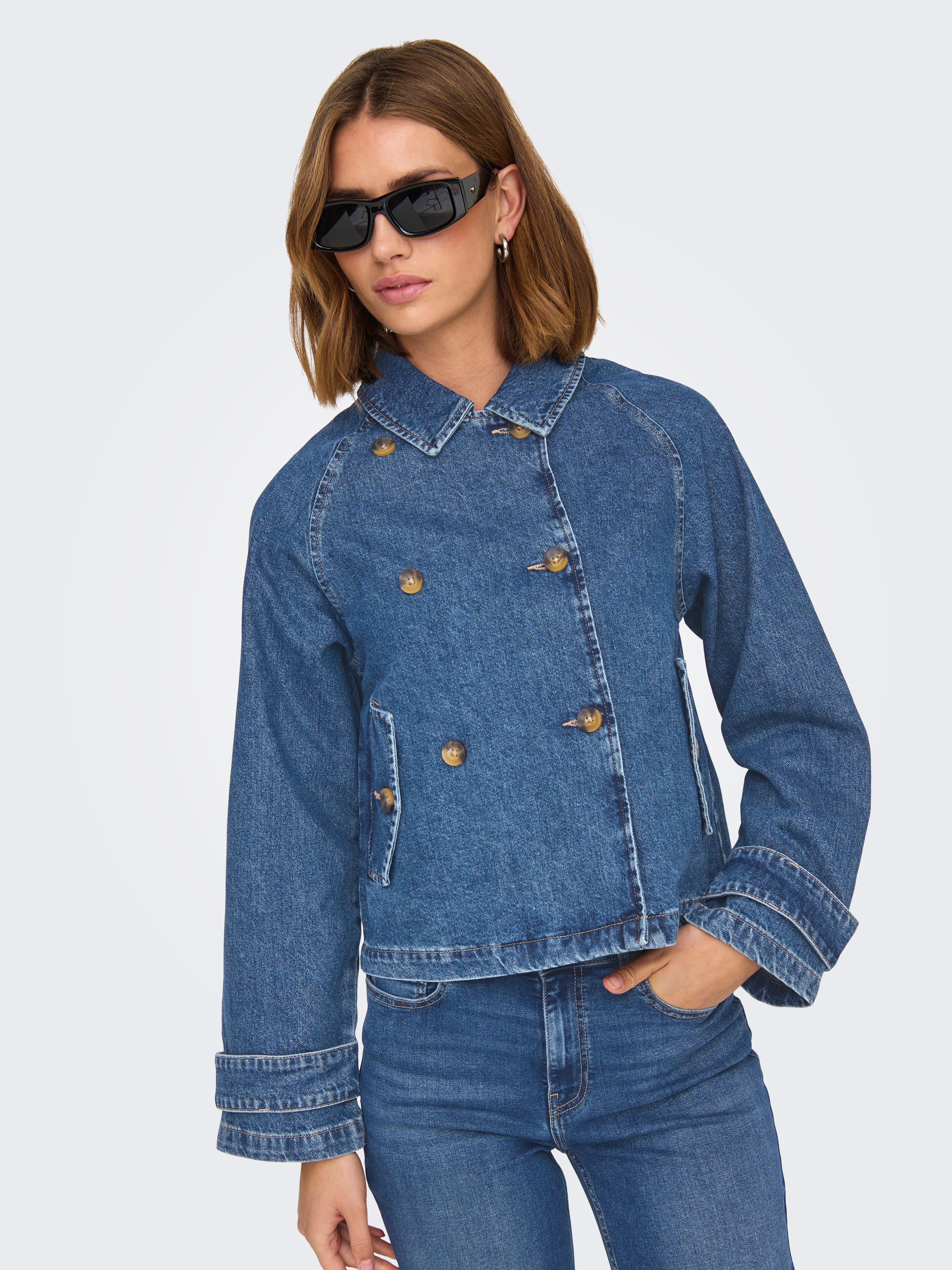 ONLY Jeansjacke ONLAPRIL SHORT DNM TRENCH günstig online kaufen