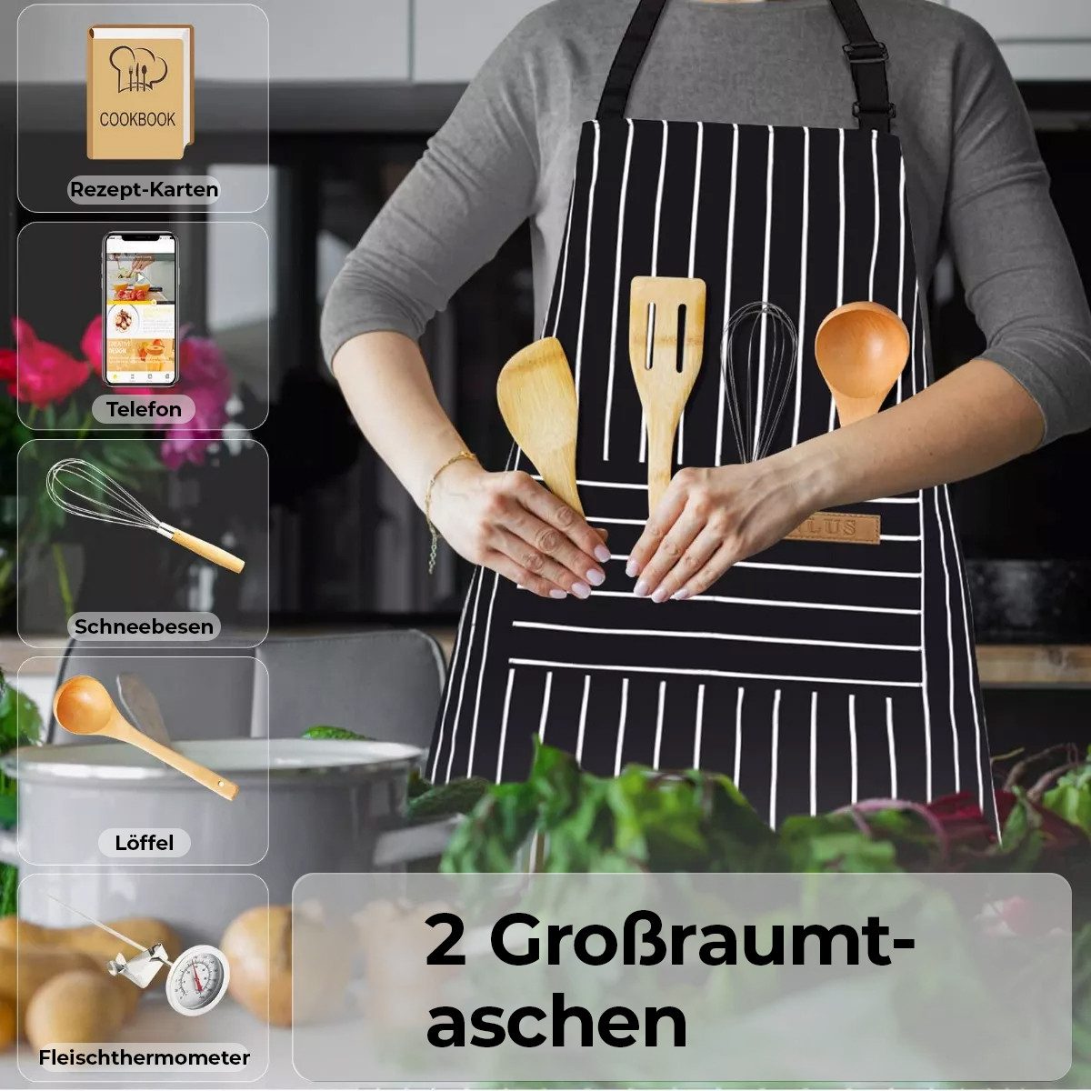 ZEUOPQ Kochschürze Gestreifte Kochschürze für Männer günstig online kaufen