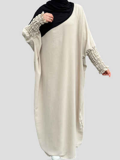 Aymasal Maxikleid Abaya Aliyah Schmetterling Kleid Kaftan Islamische Gebetskleidung breiter Schnitt, Passgenau