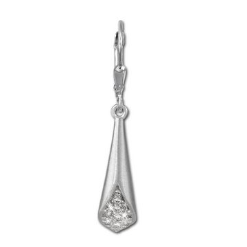SilberDream Paar Ohrhänger SilberDream Ohrringe Damen 925 Silber (Ohrhänger), Damen Ohrhänger Füllhorn aus 925 Sterling Silber, Farbe: silber, weiß