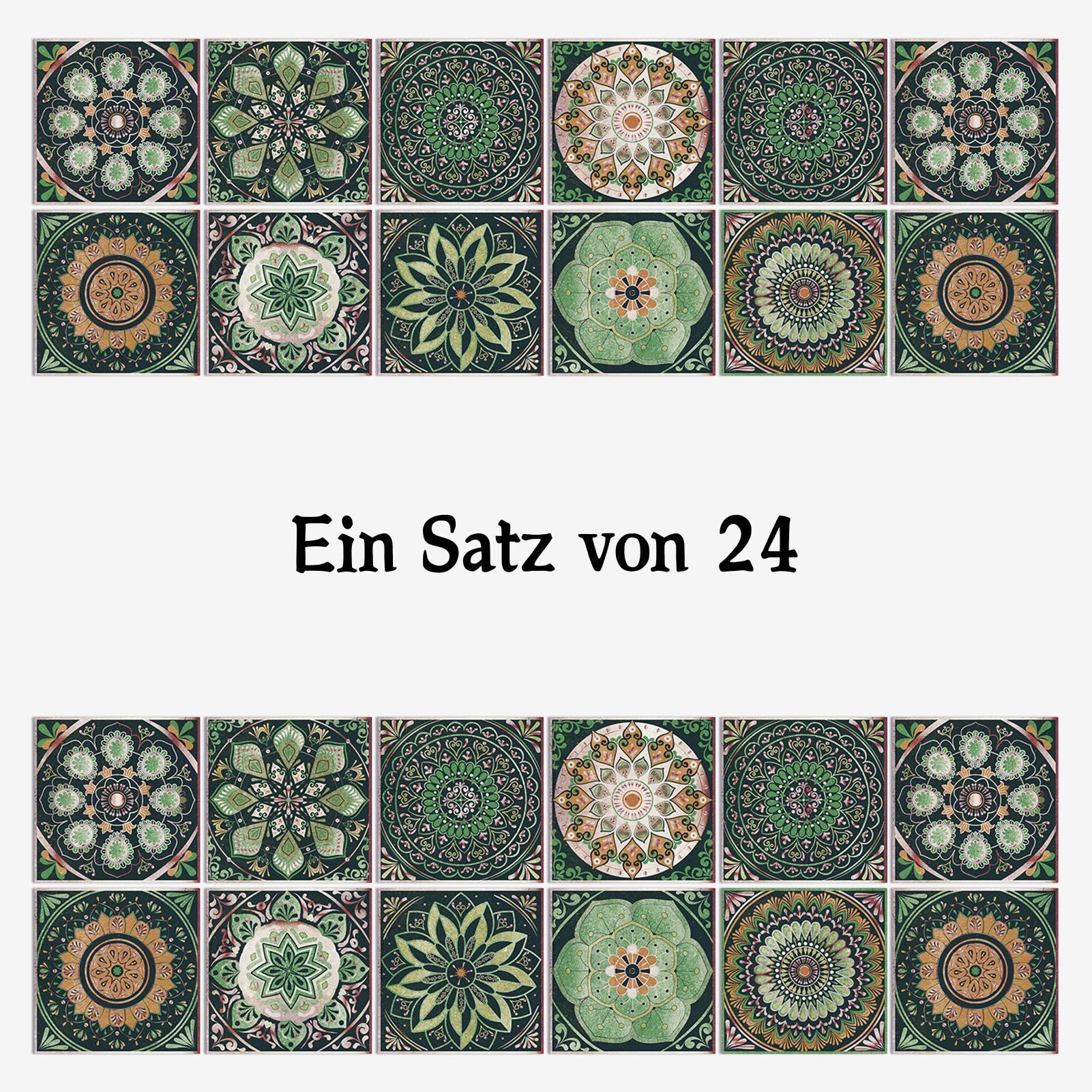 Jumpeak Fliesenaufkleber Klebefliesen,aufkleber weihnachten,selbstklebende fliesen,boho deko (Kombination, Selbstklebende PVC-Wandtattoos (24er-Set)10x10,15x15,20x20), klebefliesen küche,klebefliesen bad,Weihnachtsdeko,Wanddeko,Wanddeko