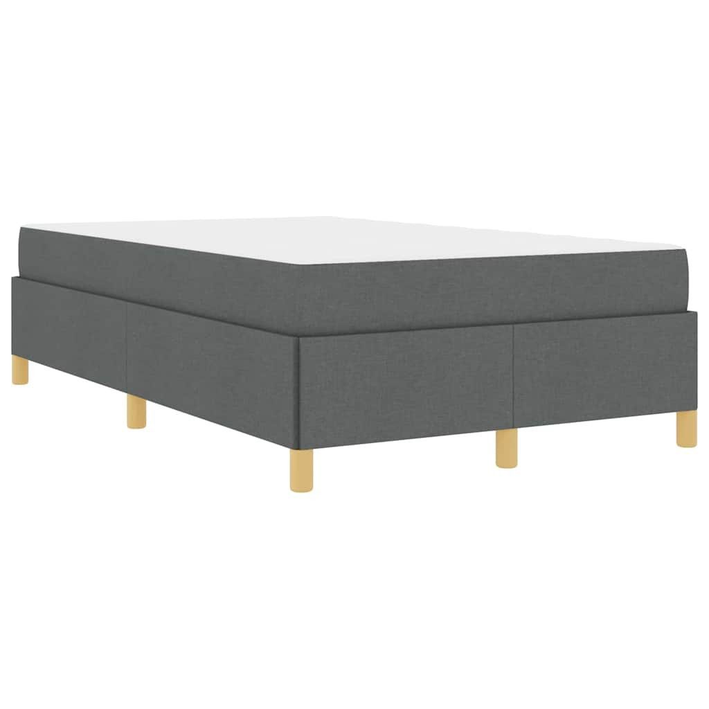 vidaXL Bett Boxspringbett mit Matratze Dunkelgrau günstig online kaufen