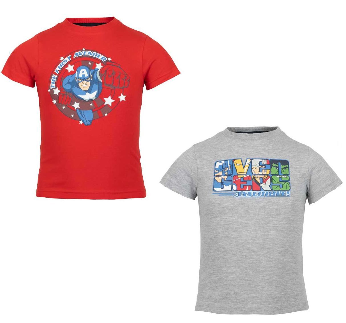 The AVENGERS T-Shirt 2x T-shirts Jungen Avengers 92 98 104 110 116 122 128