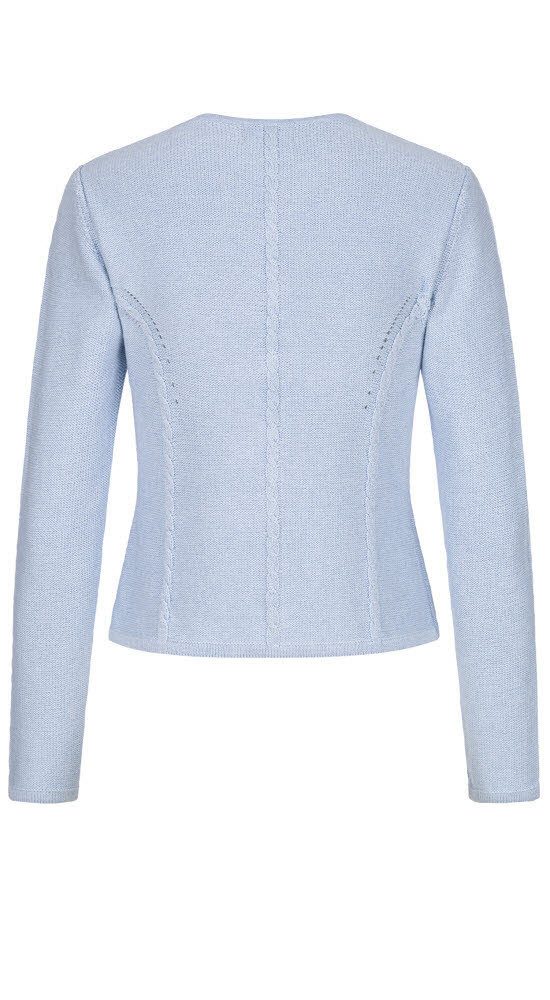 Nübler Trachtenstrickjacke Strickjacke Amira in Hellblau günstig online kaufen
