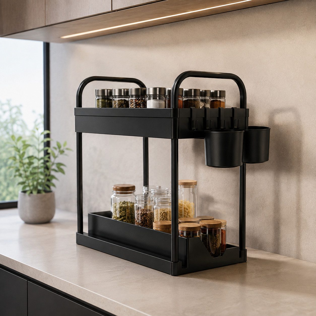 Best for Home Küchenorganizer-Set 2x Küchenorganizer