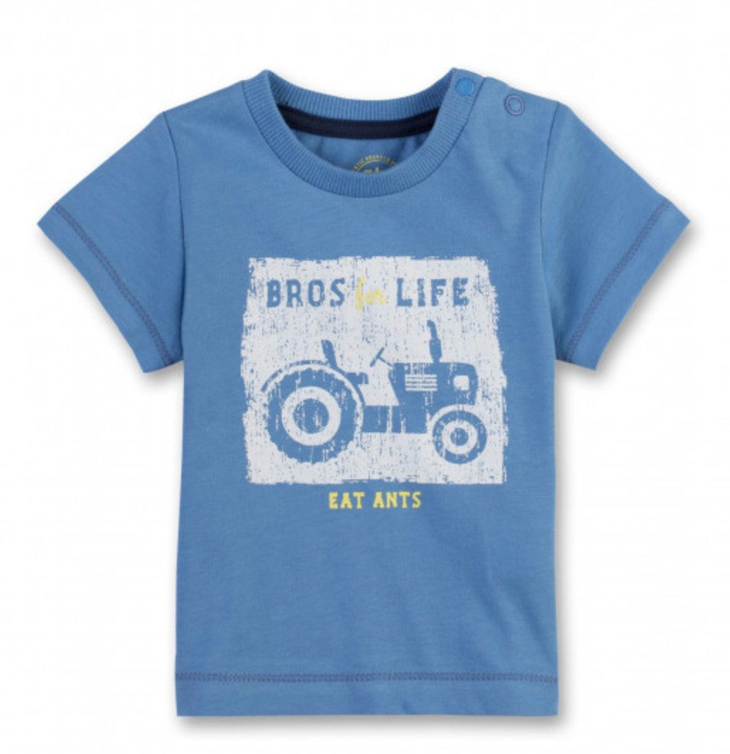 Sanetta T-Shirt Baby T-Shirt mit Traktor Print aus Baumwolle, Jungen Shirt