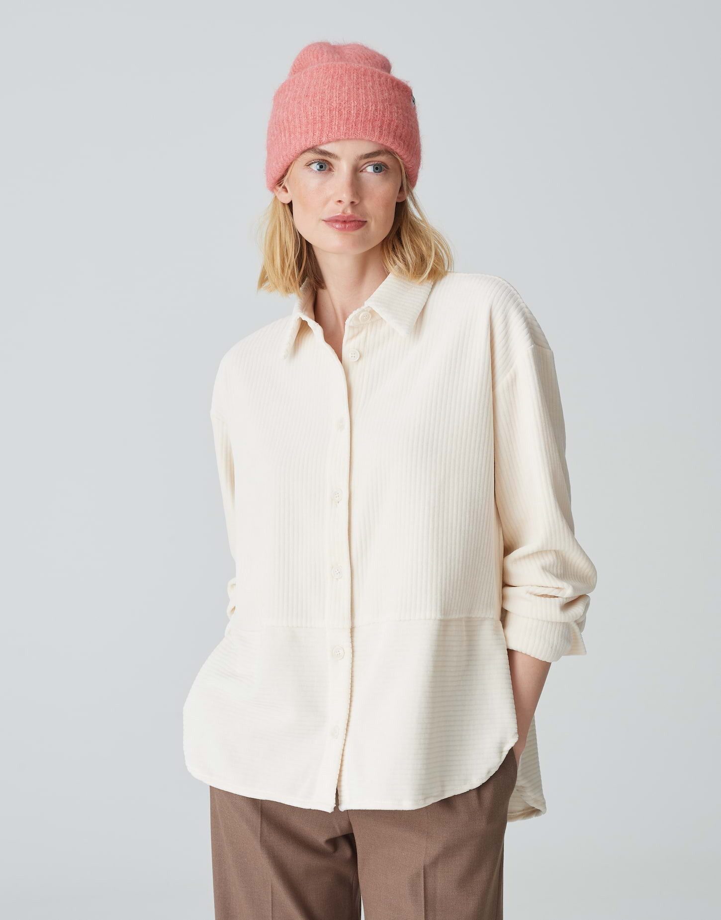 OPUS Strickmütze Strickmütze AFELLO aus wärmenden Alpaka-Woll-Mix