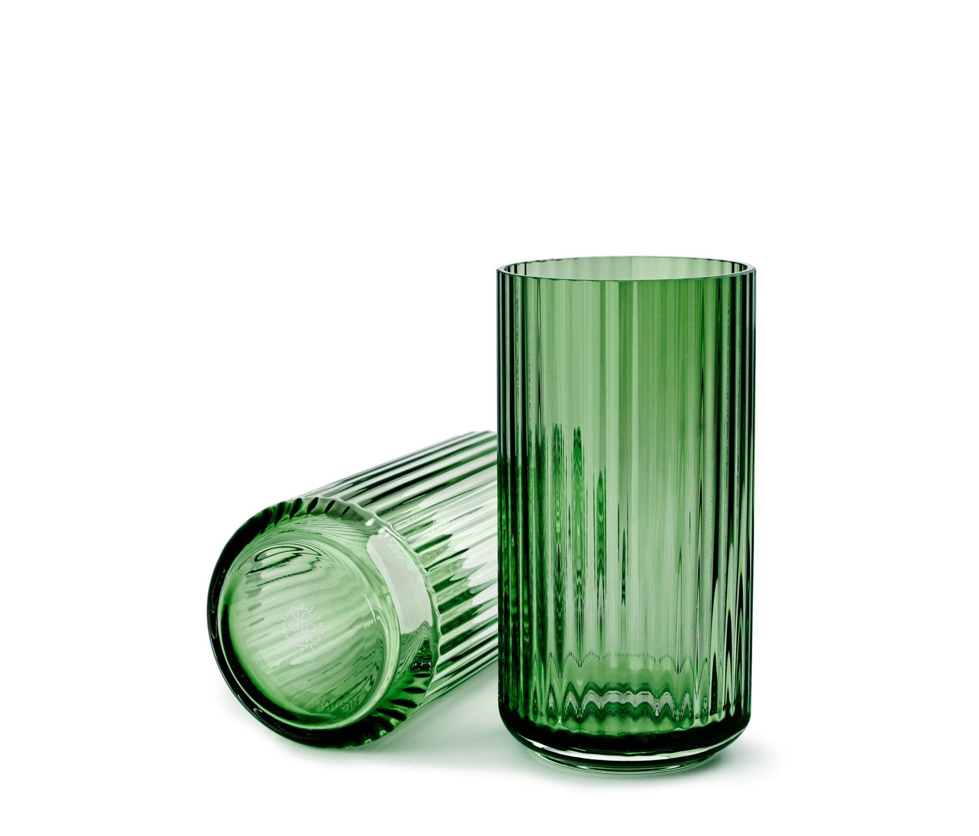 Lyngby Porcelæn Dekovase Lyngby Porcelæn Lyngby Vase H20.5 copenhagen green mundgeblasenes glas