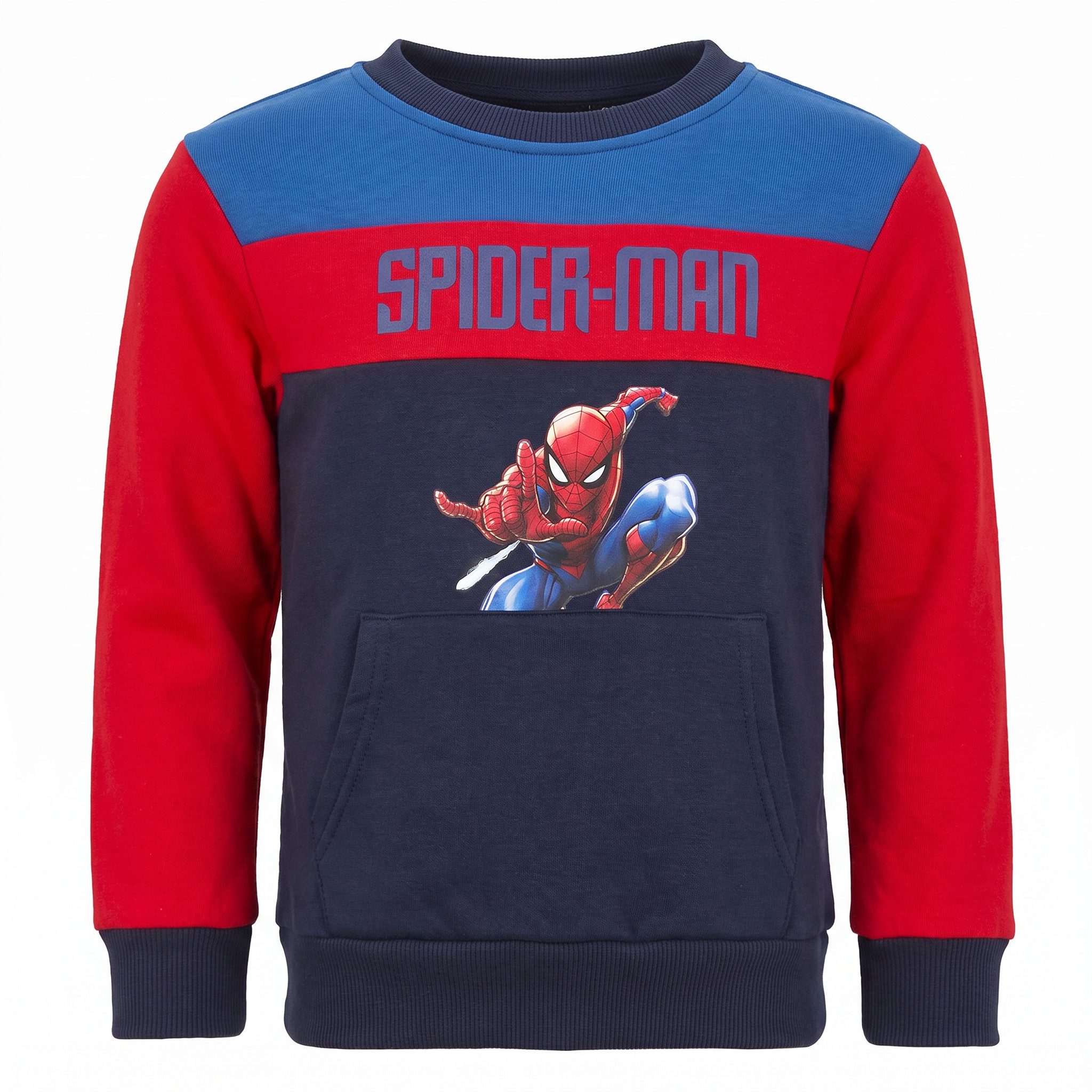MARVEL Sweater Marvel Spiderman Kinder Jungen Pullover Pulli Sweater Gr. 92 bis 128
