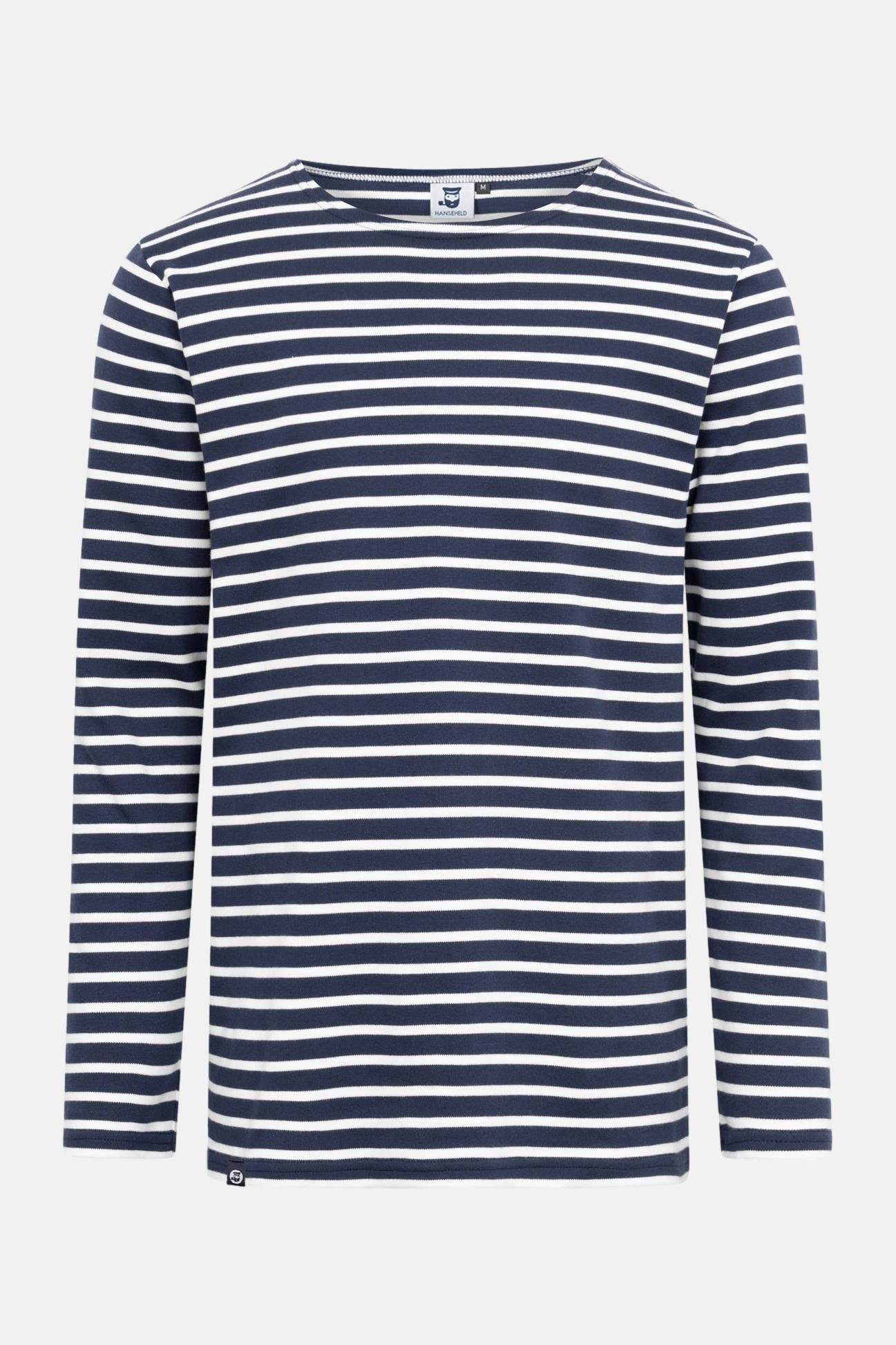 HANSEHELD Langarmshirt Streifenshirt Herren