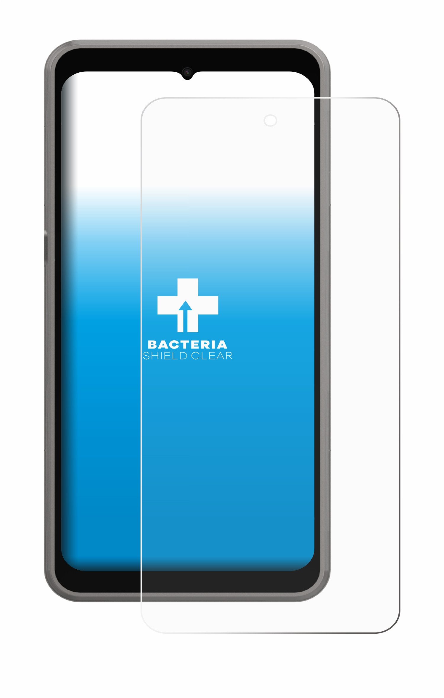 upscreen Displayschutzfolie Schutzfolie für ingenico Axium NX8, Displayschutz Schutz Folie Klar antibakteriell