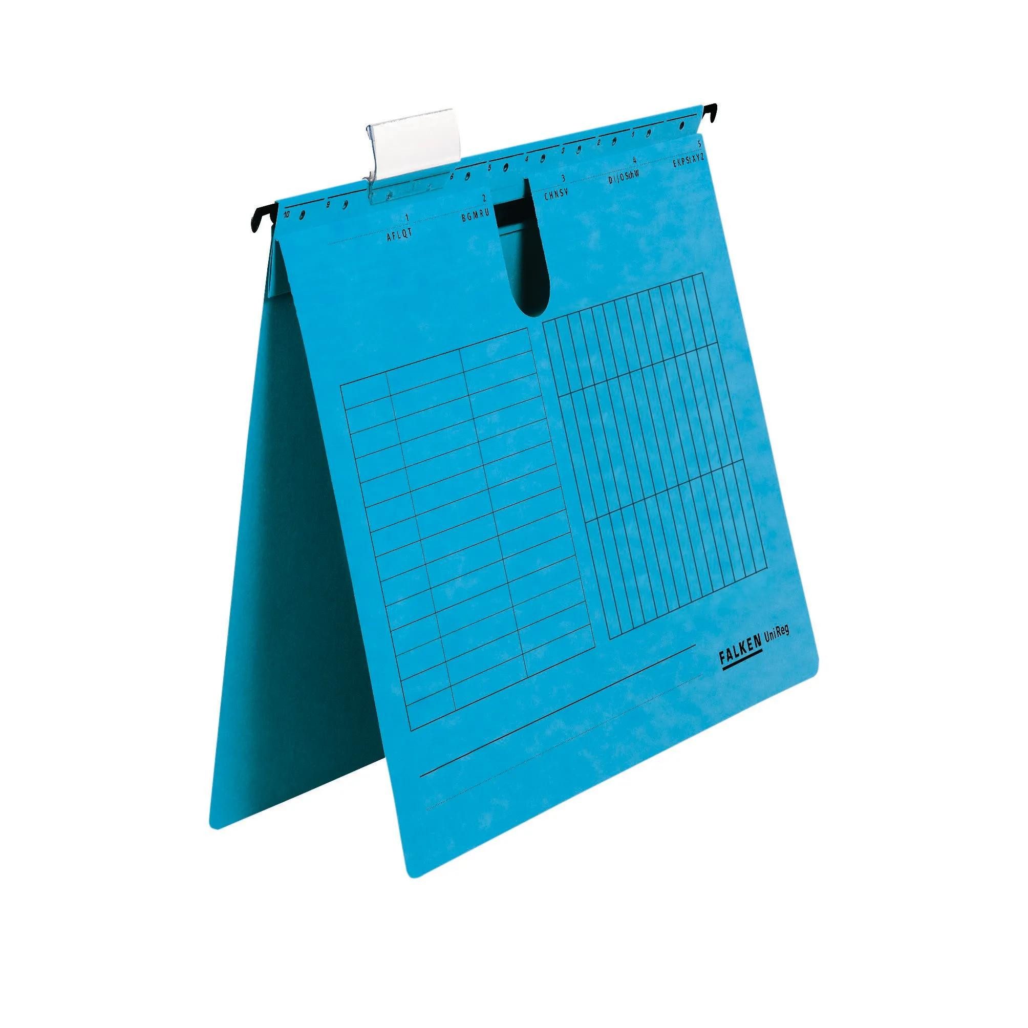 Organisationsmappe 5x Hängehefter UniReg 230g/m2-Kraftkarton kaufm.Heftung Blau 11287885F