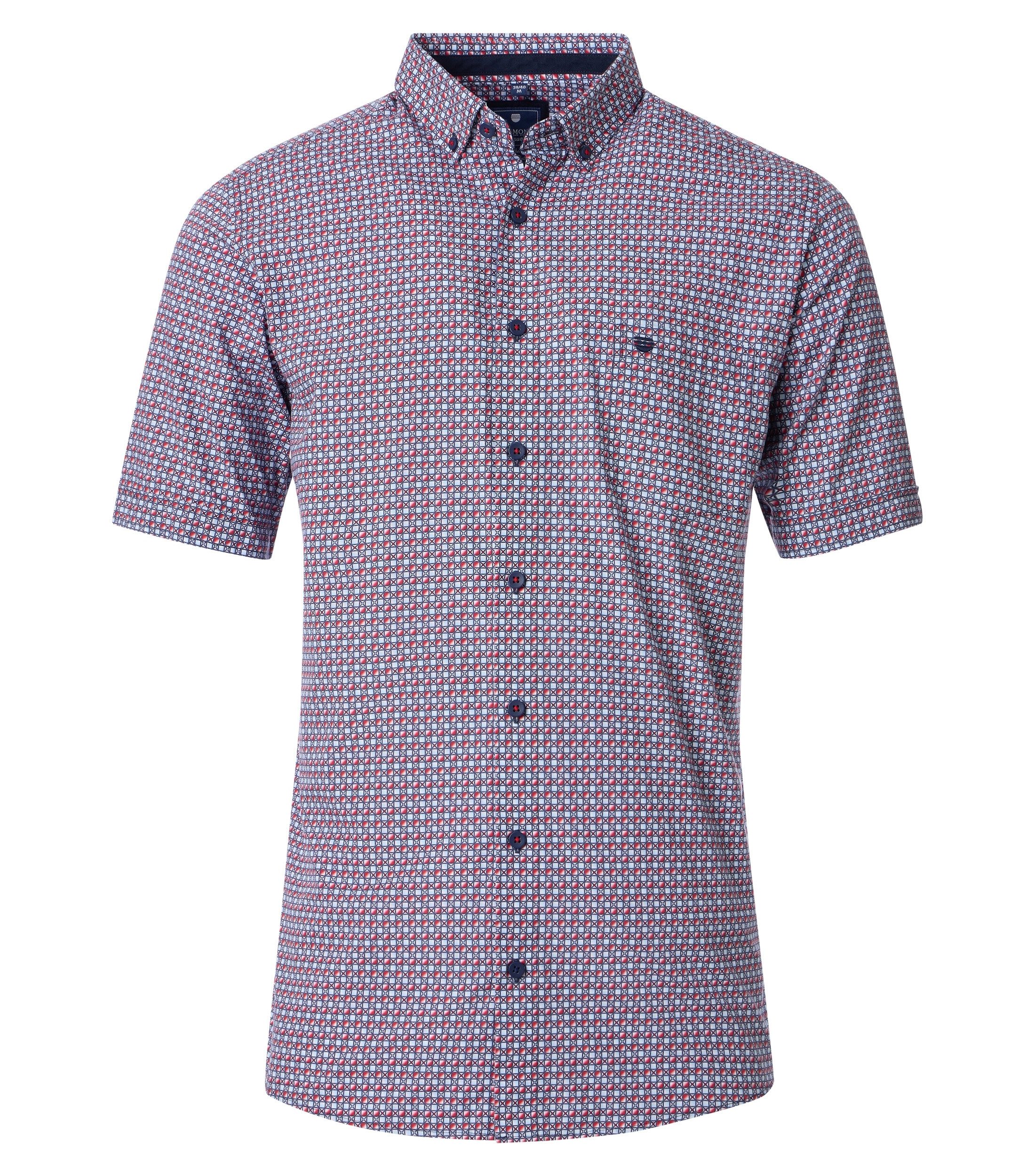 Kurzarmhemd Druck Modern Fit