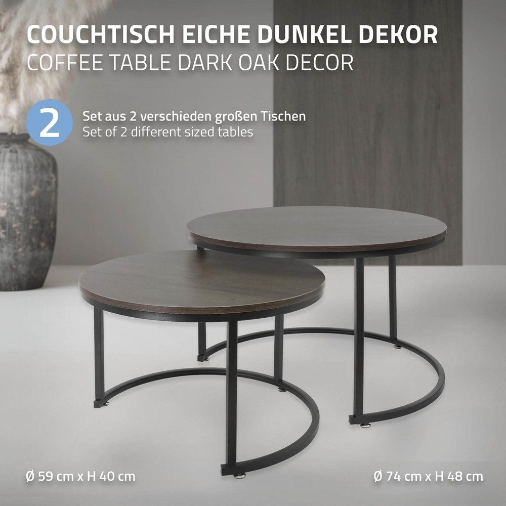 ML-DESIGN Couchtisch Beistelltisch in 2 Größen günstig online kaufen