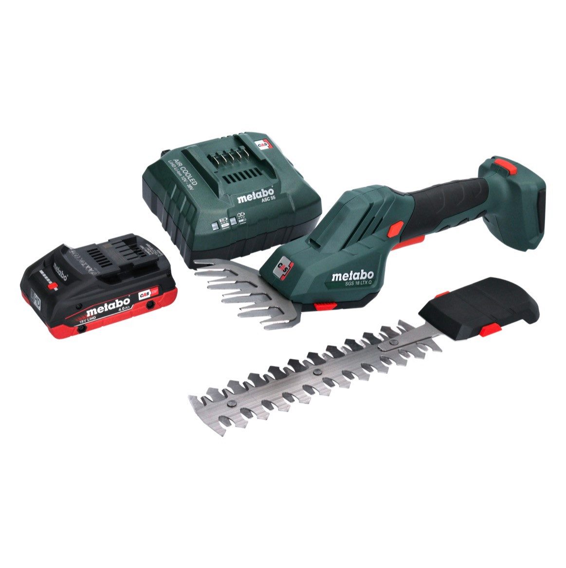 metabo Akku-Grasschere SGS 18 LTX Q Akku Gras und Strauchschere 18 V + 1x Akku 4,0 Ah + Lade