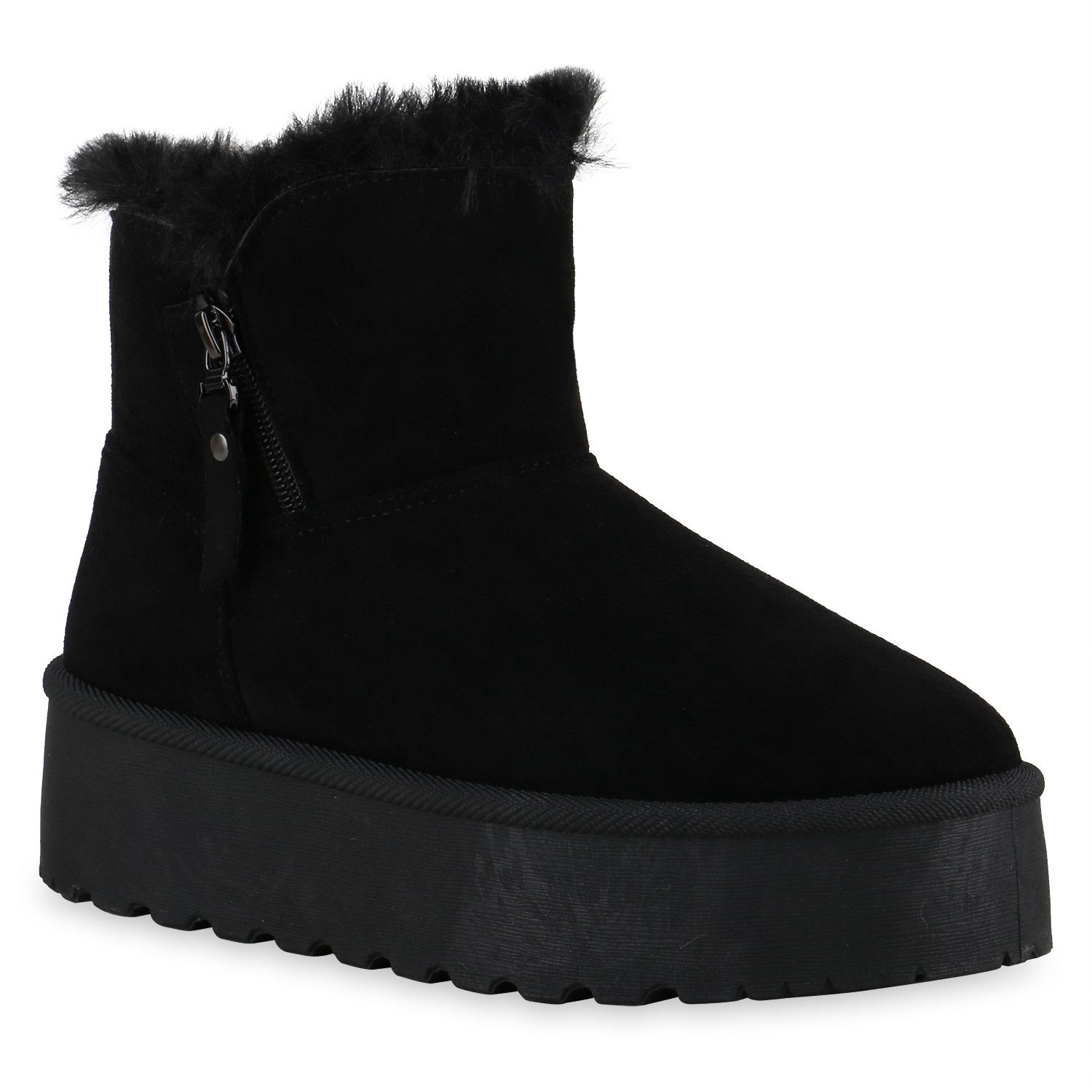 VAN HILL 841493 Winterstiefelette Damen Warm Gefütterte Winter Boots Stiefe günstig online kaufen