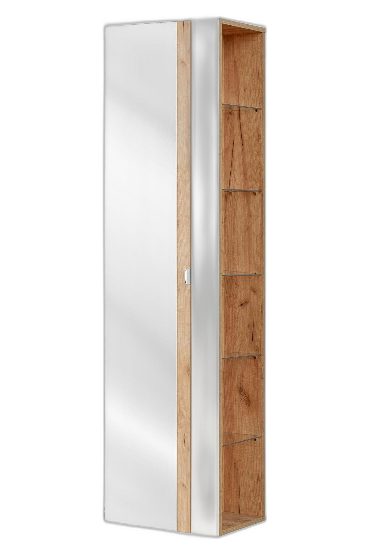 Xlmoebel Hochschrank Hochregal Badezimmer Schrank Badmöbel Rahmen Bad Spiegel (1-St., Schrank) Hergestellt in Europa
