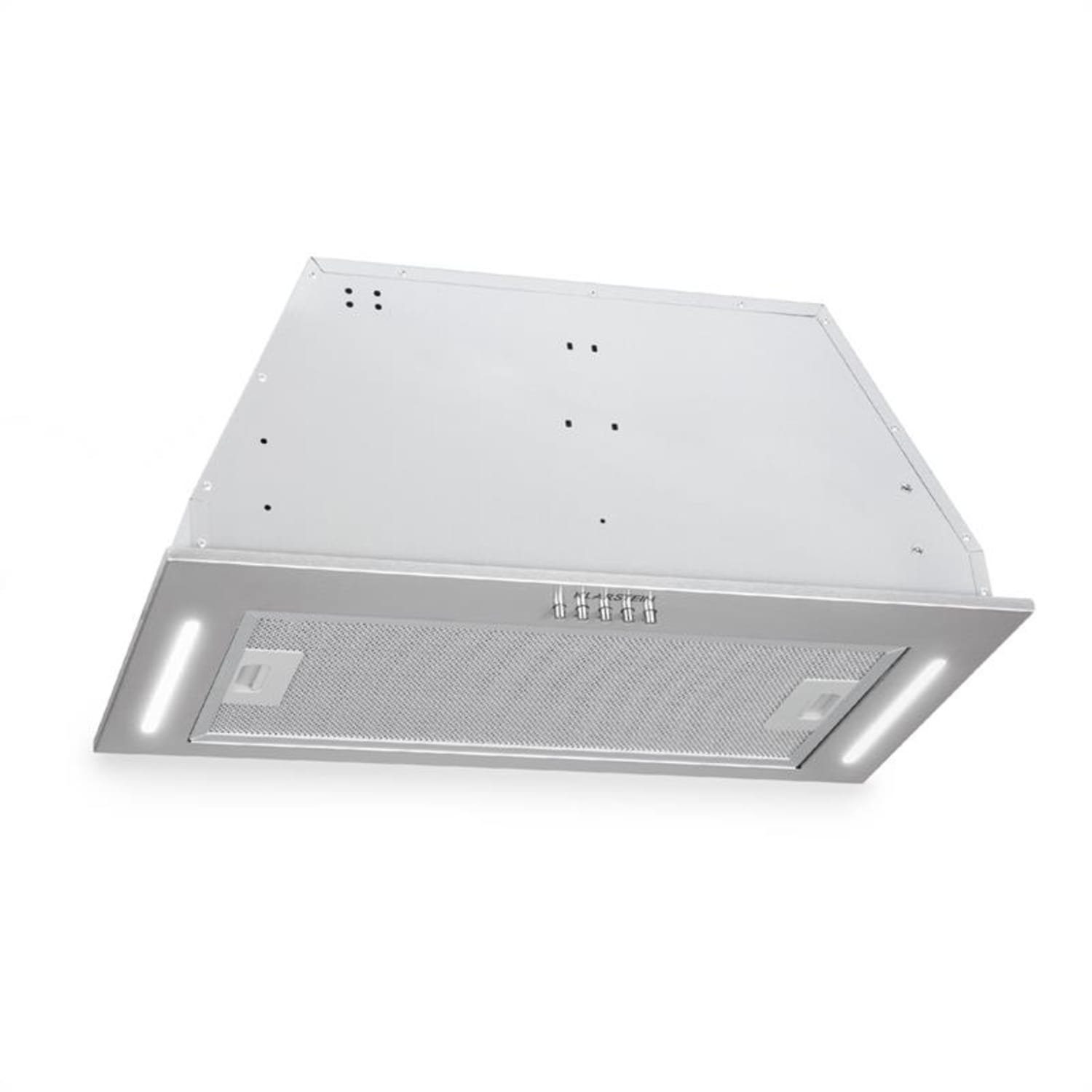 Klarstein Deckenhaube Down Under Dunstabzugshaube Einbau 60cm Abluft: 590 m³/h LED Edelstahl