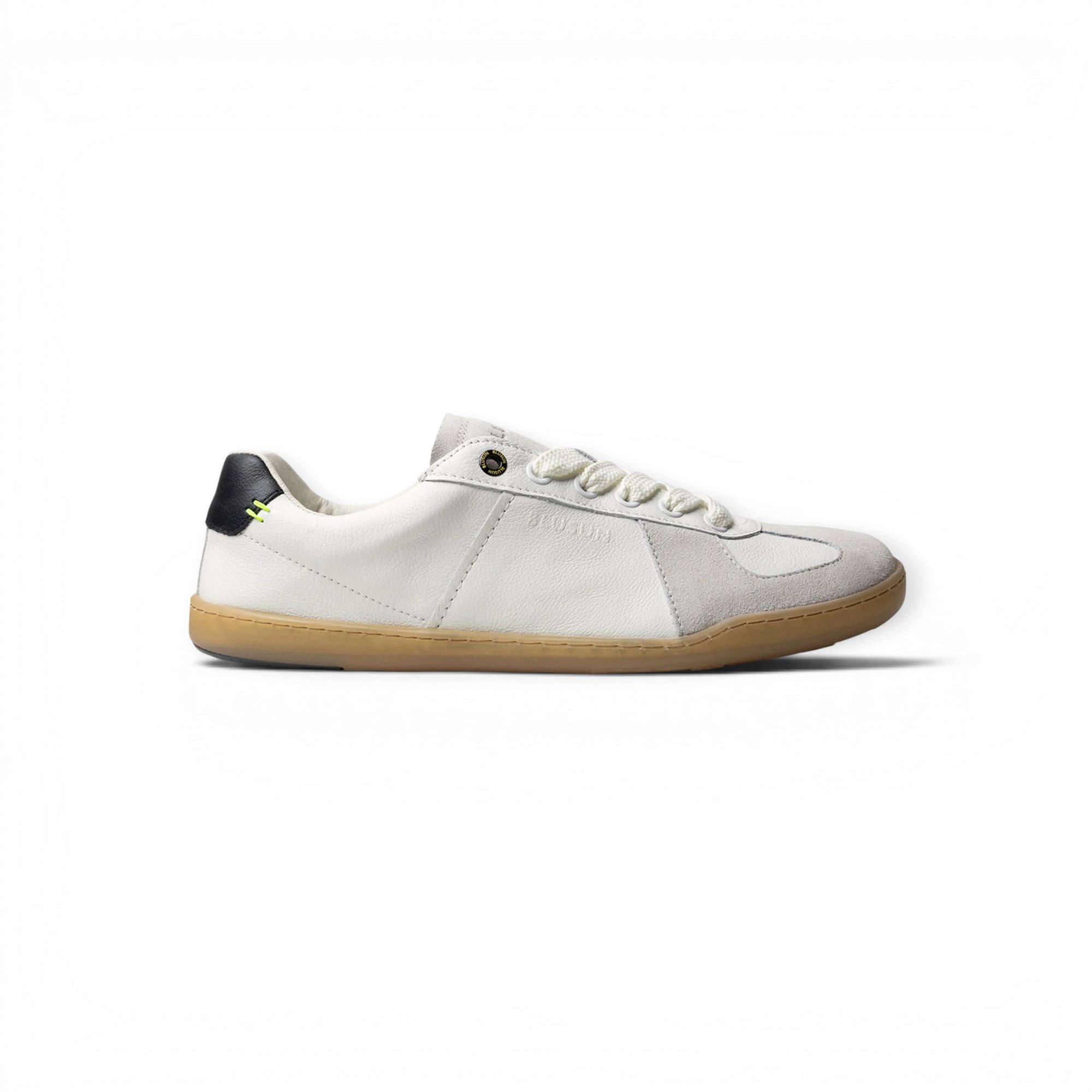 BLUSUN BLSN-200M (Glattleder/Veloursleder, flexible Sohle) weiss Herren Barfußschuh