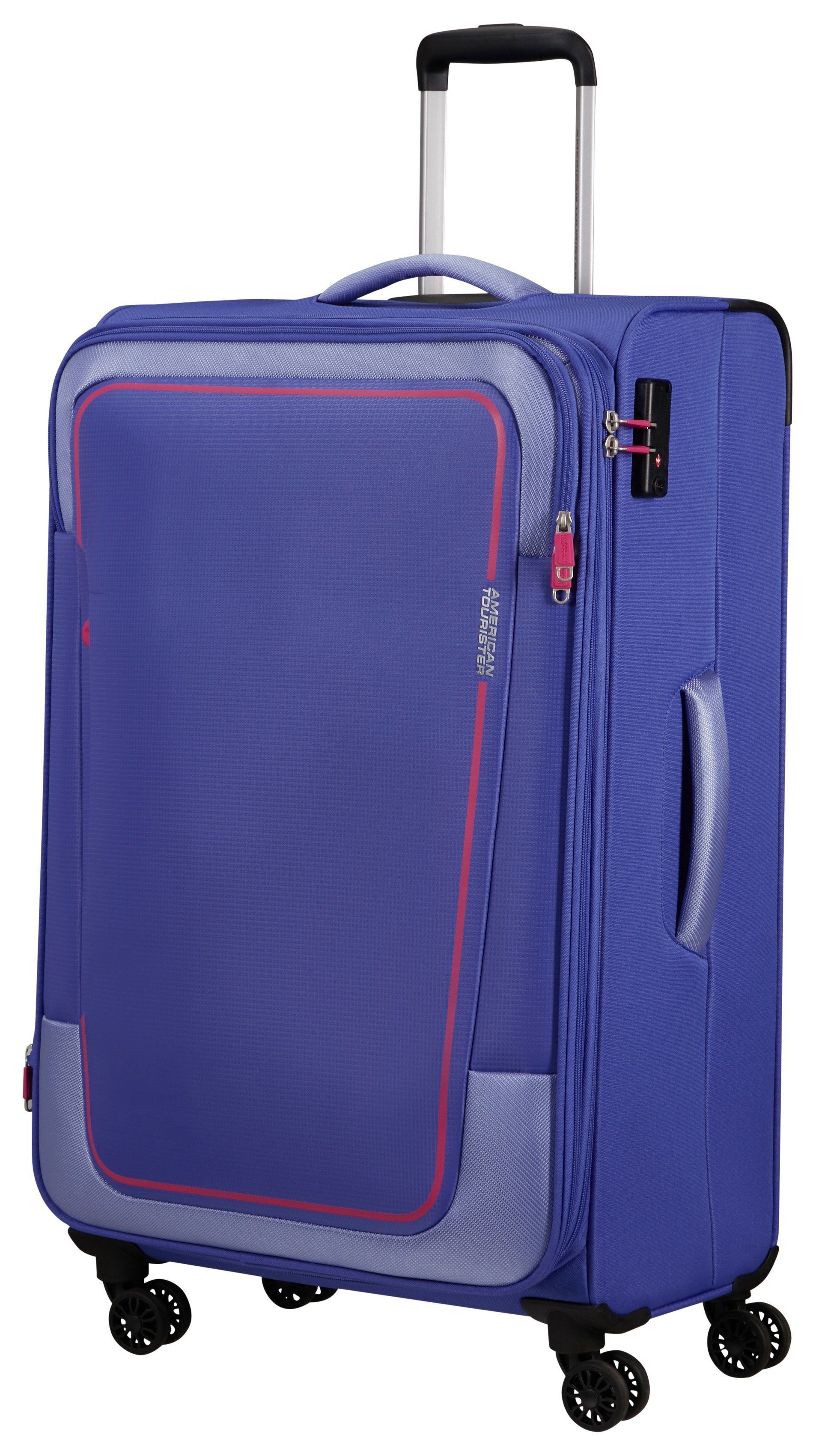 Koffer PULSONIC Spinner American 80, Tourister® lilac Rollen soft 4