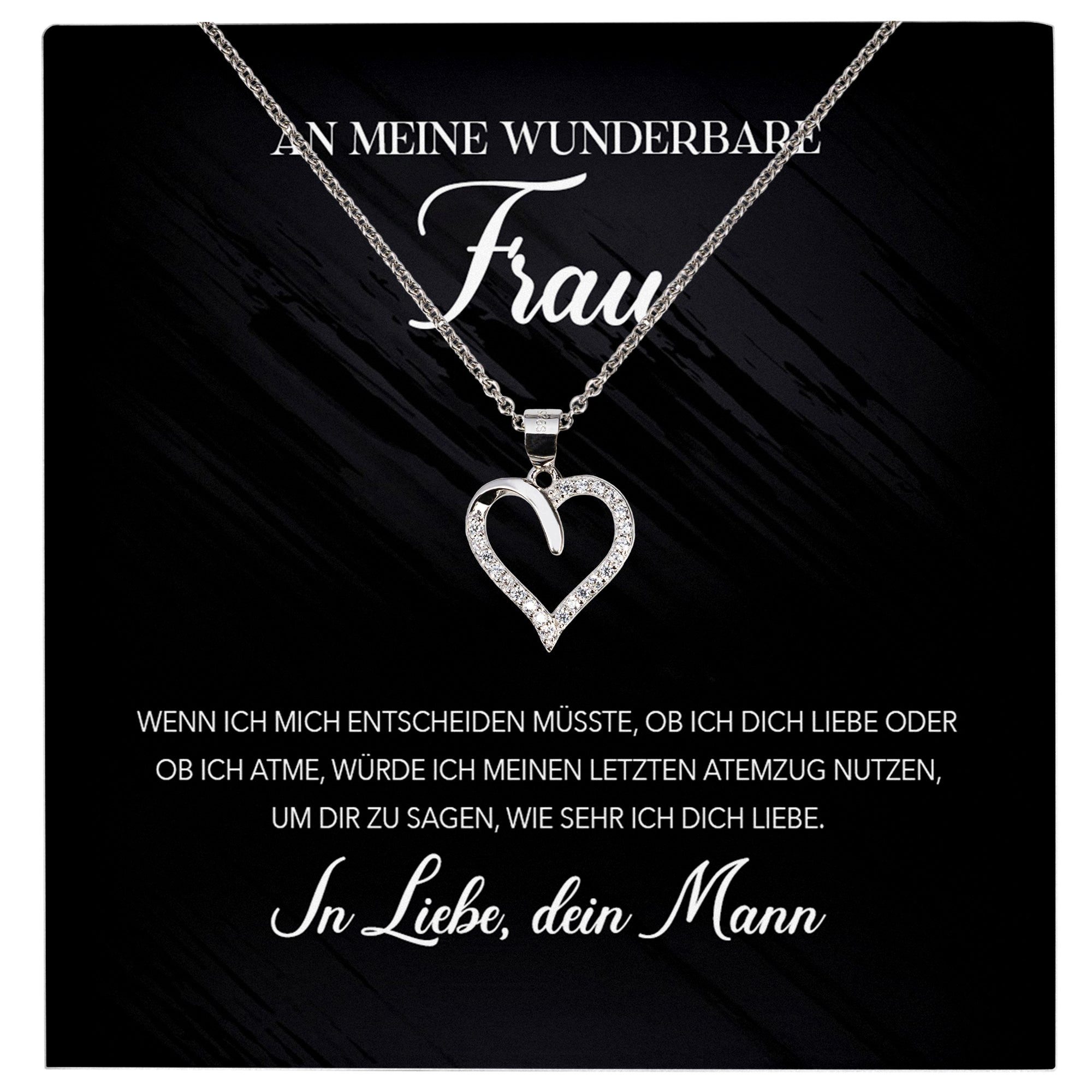 Schmuckset Ehefrau Hochzeitstag Valentinstag Ich Liebe Dich Geschenk Halskette