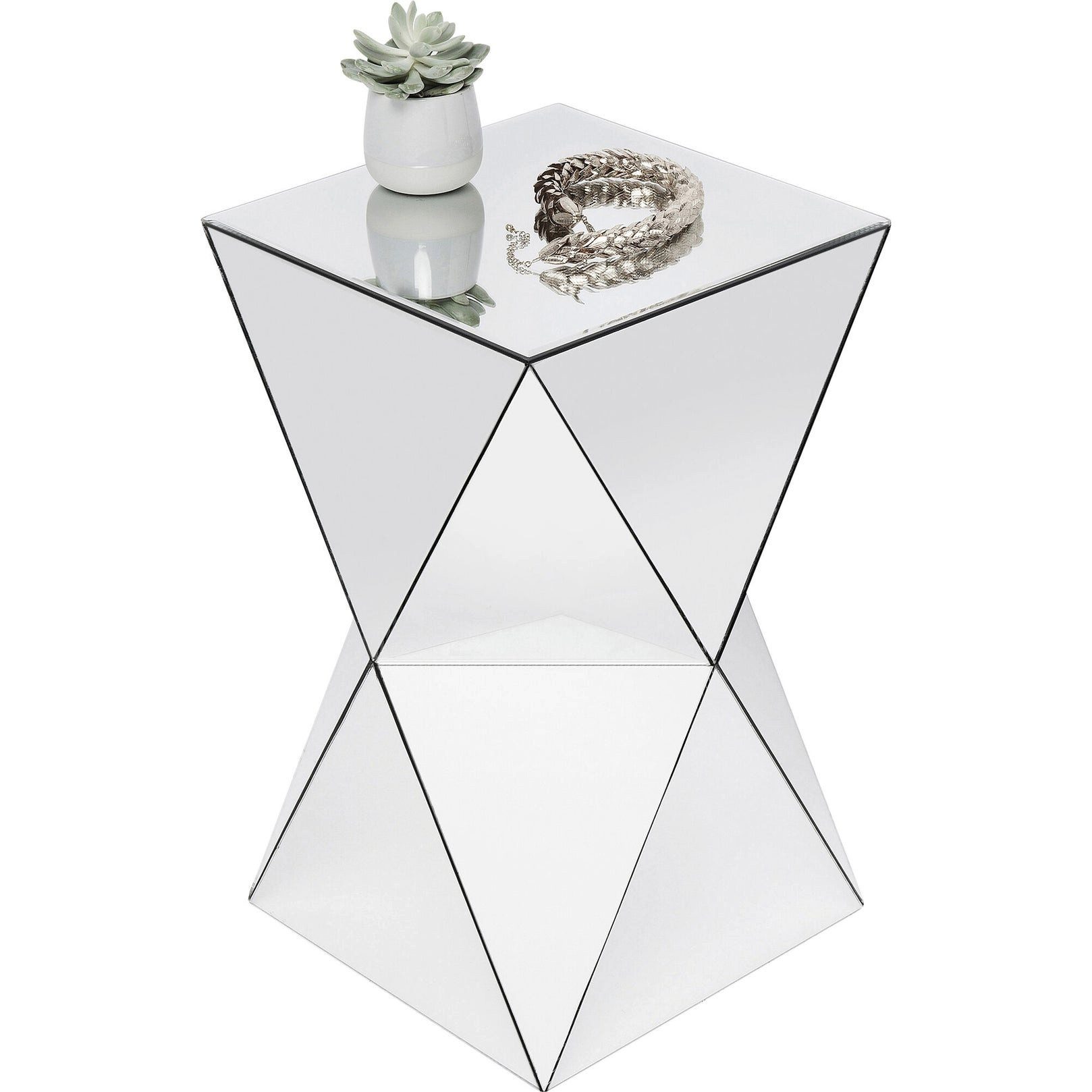 Kare Design Beistelltisch Luxury Triangle, 32x32x53.5 cm