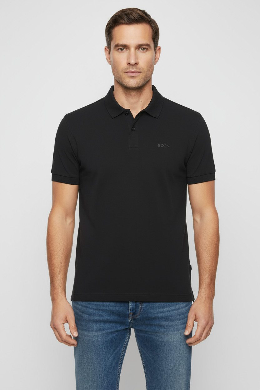 BOSS GREEN Poloshirt Pio mit Knöpfen, regular fit, toniges Logo
