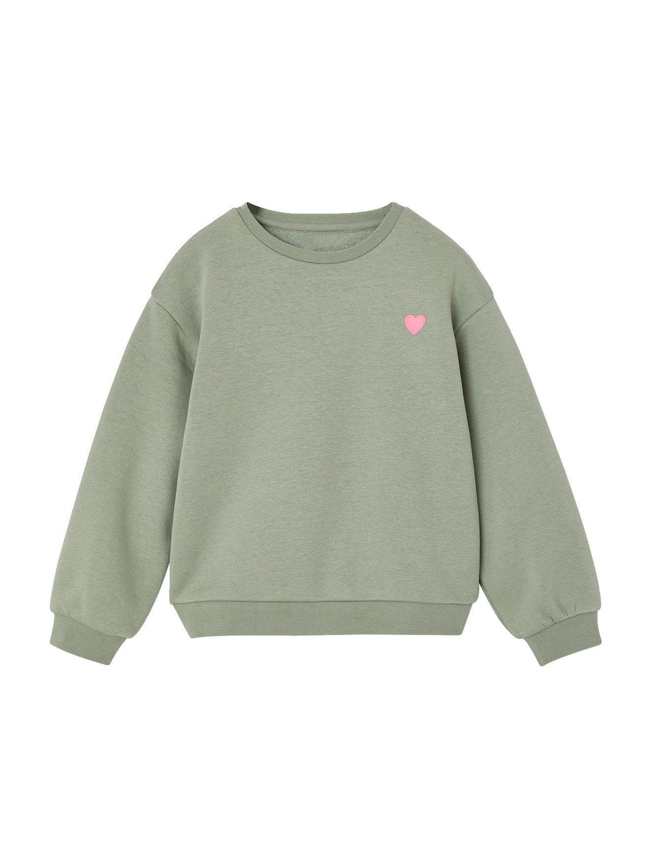 vertbaudet Sweatjacke Mädchen Sweatshirt mit Print Basics