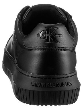 Calvin Klein Jeans CHUNKY CUPSOLE MONO LTH Sneaker mit seitlichem Logoschriftzug, Freizeitschuh, Halbschuh, Schnürschuh
