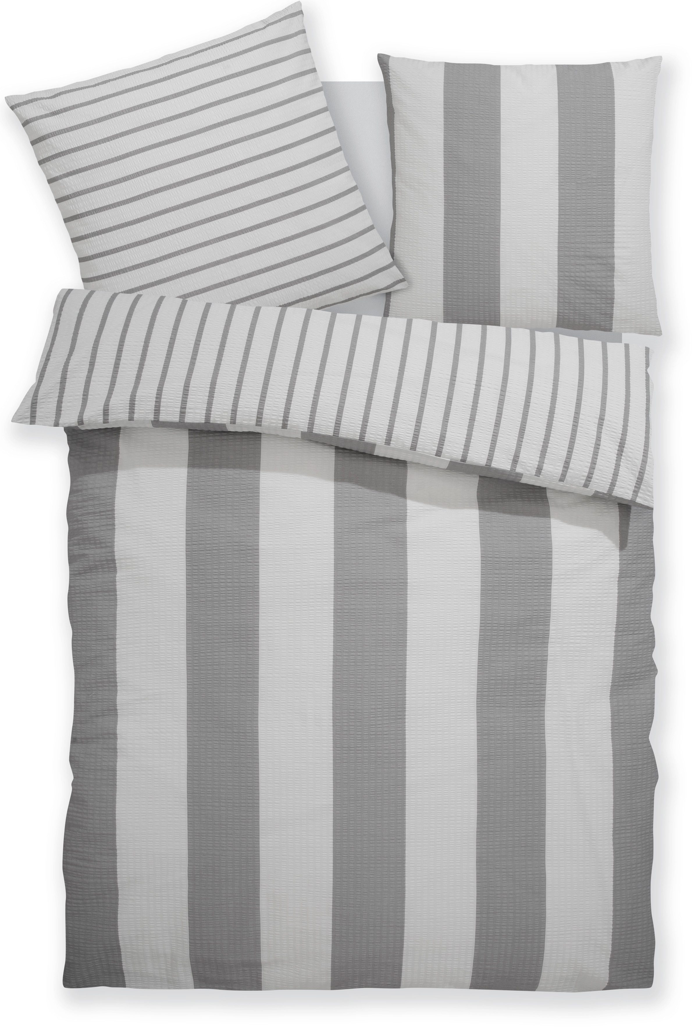 Home affaire Bettwäsche Sari, Seersucker, 2 teilig, in verschiedenen Qualit günstig online kaufen