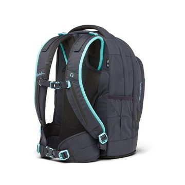 Satch Schulranzen Schulrucksack-Set PACK Mint Phantom 3-teilig (3-teilig), Laptop-Fach, Your-Size-System, Schulranzen