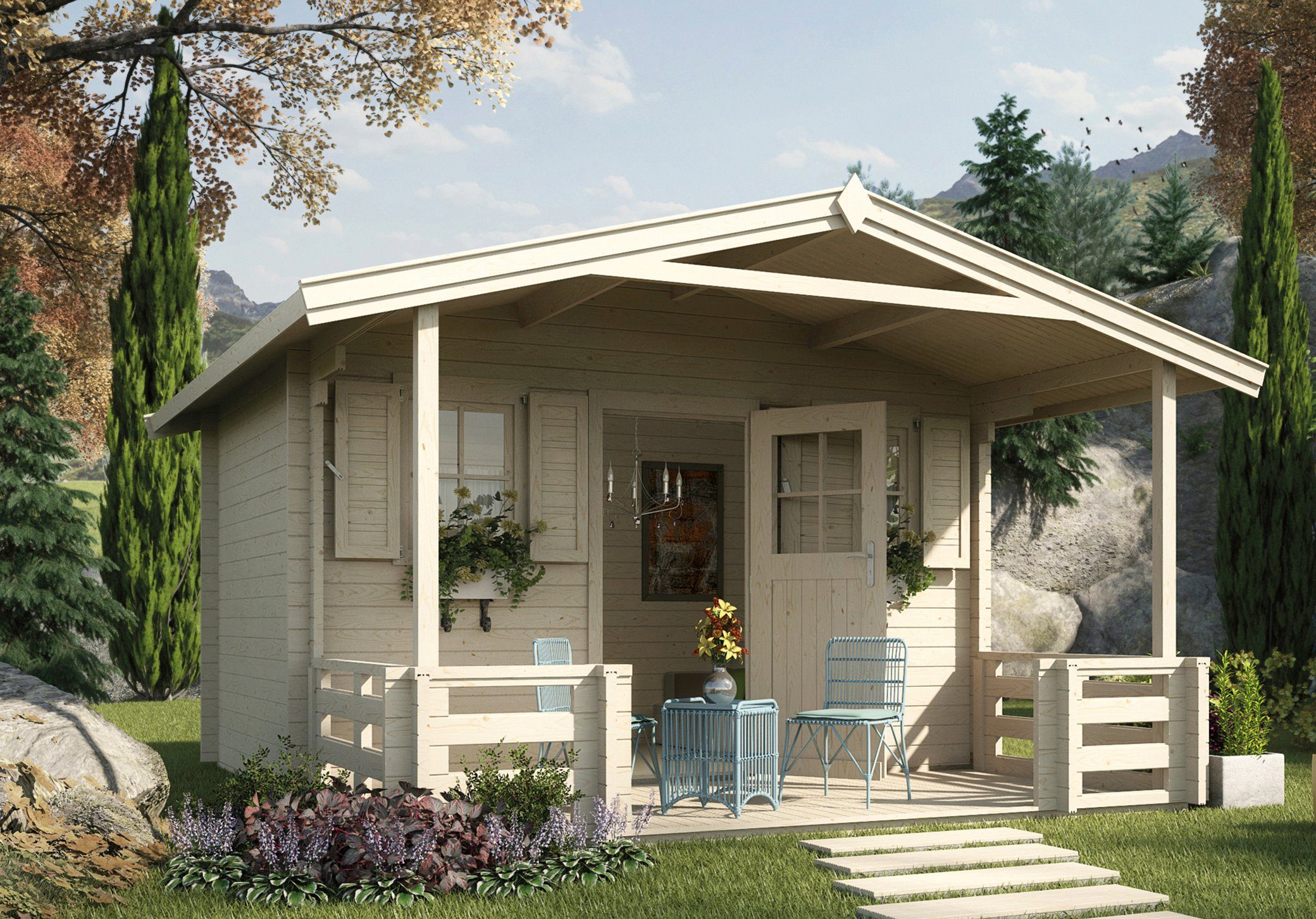 weka Gartenhaus 138 B Gr.2, BxT: 450x590 cm, (Set)