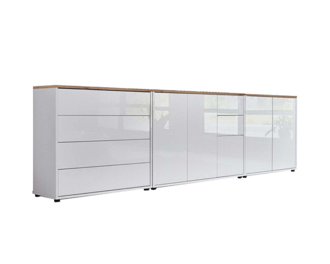 Kommode Sideboard Mailand Set 7 in verschiedenen Ausführungen