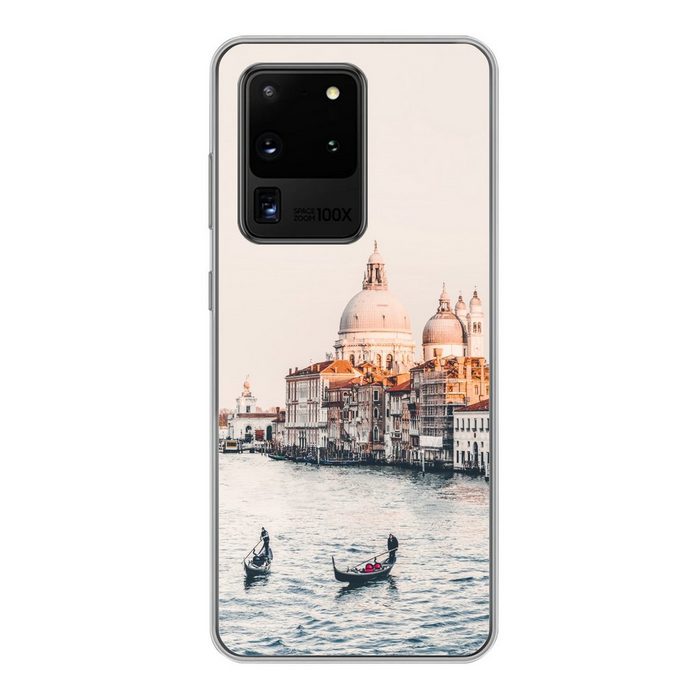 MuchoWow Handyhülle Venedig - Boot - Italien Phone Case Handyhülle Samsung Galaxy S20 Ultra Silikon Schutzhülle