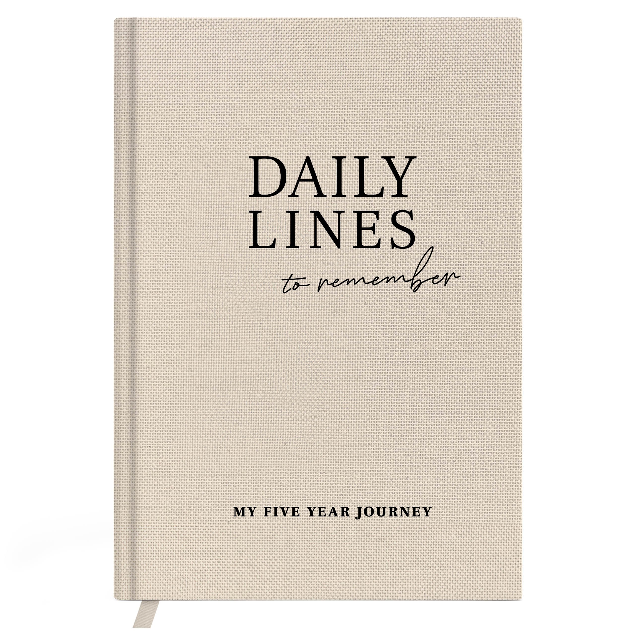 mintkind Notizbuch 5-Jahres-Tagebuch „Daily Lines" - 321 Seiten