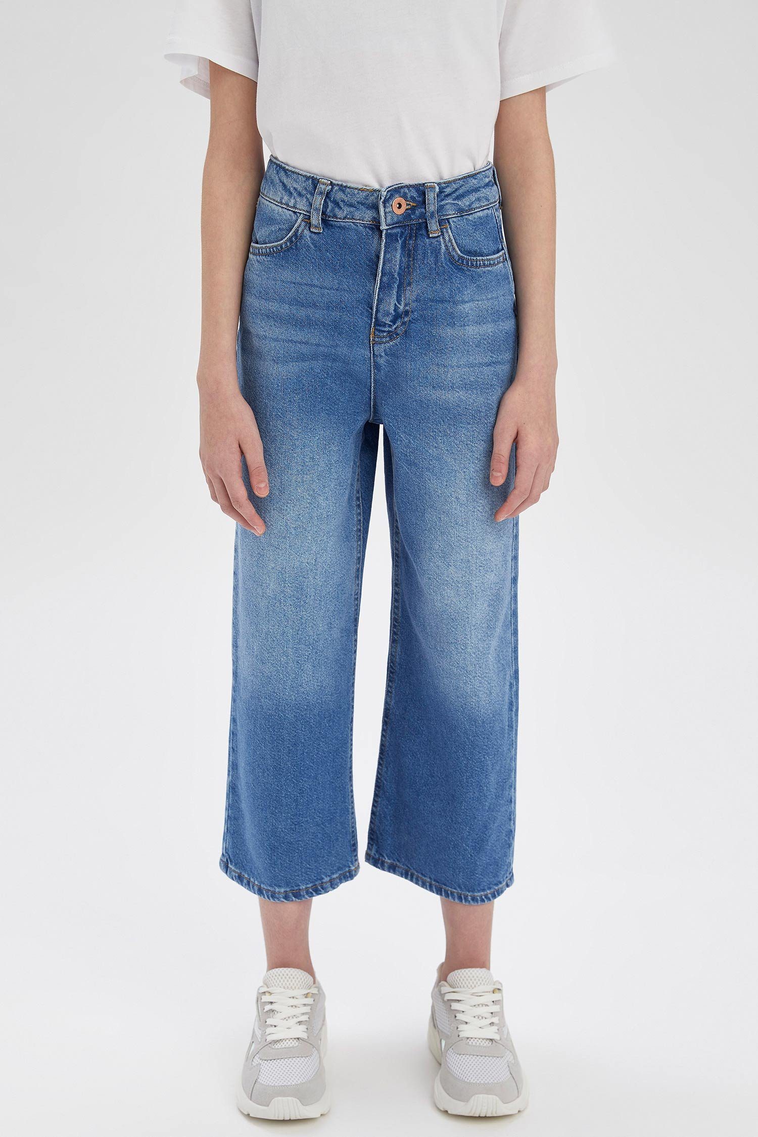 DeFacto Weite Jeans »Mädchen Weite Jeans WIDE LEG« | OTTO