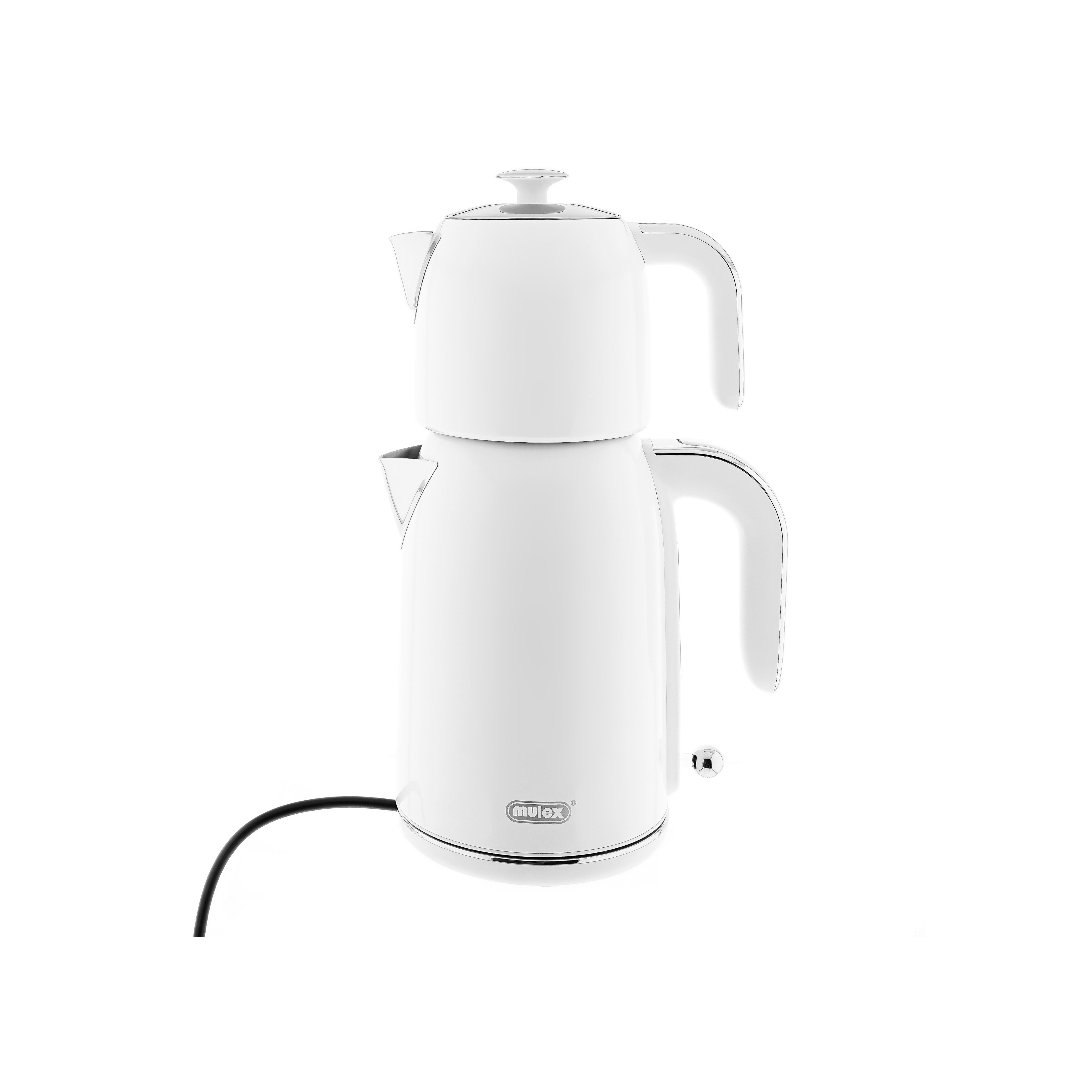 Mulex Wasser-/Teekocher Tee Express, 2200 W, 2-in-1 Wasserkocher mit Teekanne 1,7L + 1 L