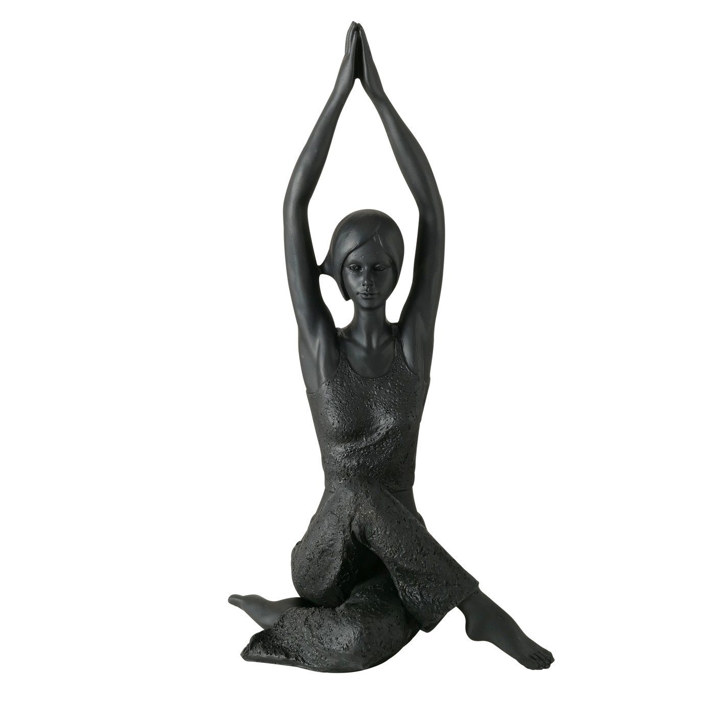 Set 2er Skulpturen Sitzposition, Yoga 'Asana' Skulptur - MF 40cm in Yoga