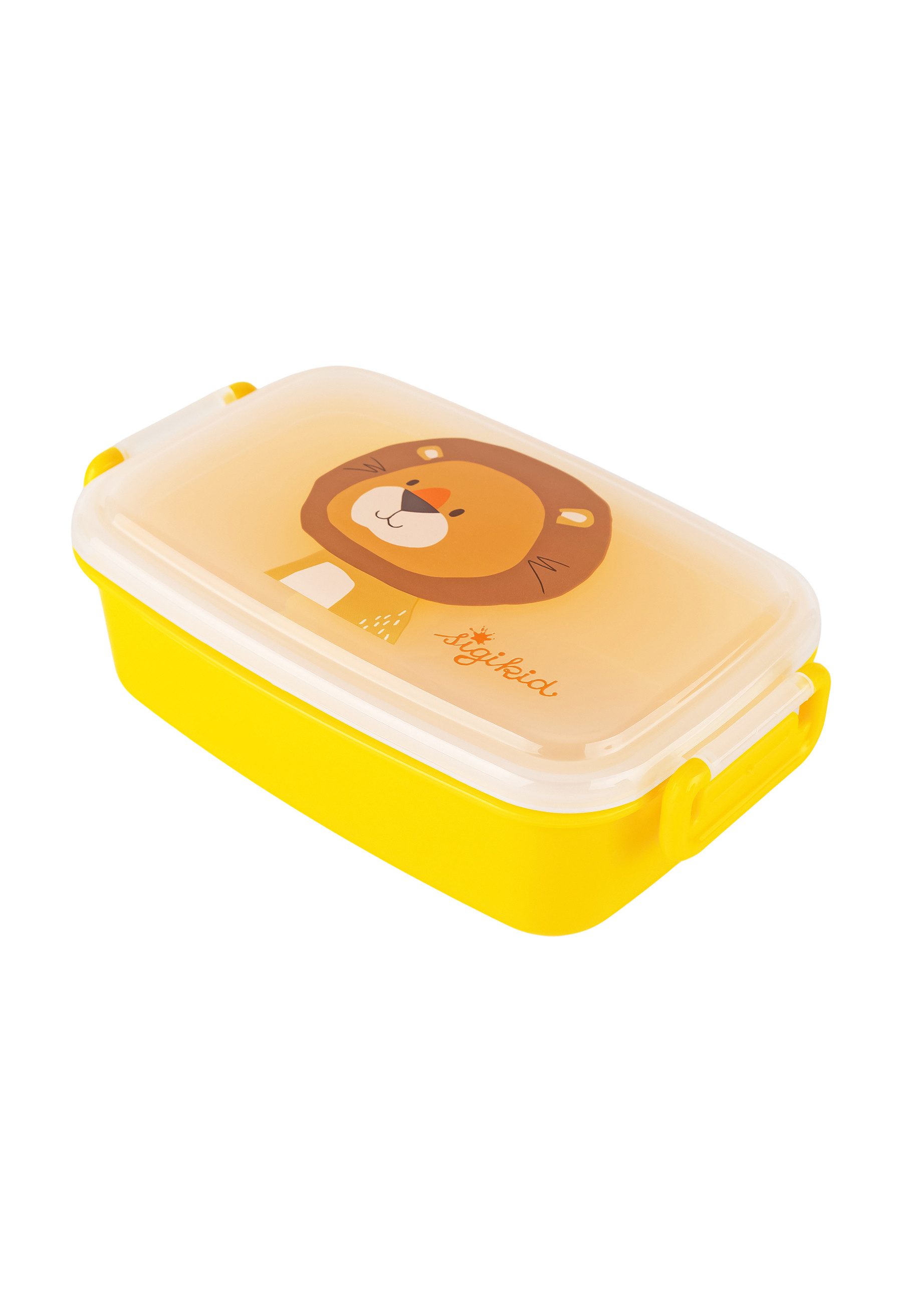 Sigikid Lunchbox Brotzeit Snackdose Löwe für Kinder Unisex, Box 100% PP, Deckel 100% PS, Griffe 100% ABS, (1-tlg)