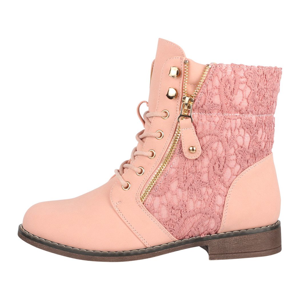 Elara Worker Boots Schnürstiefelette
