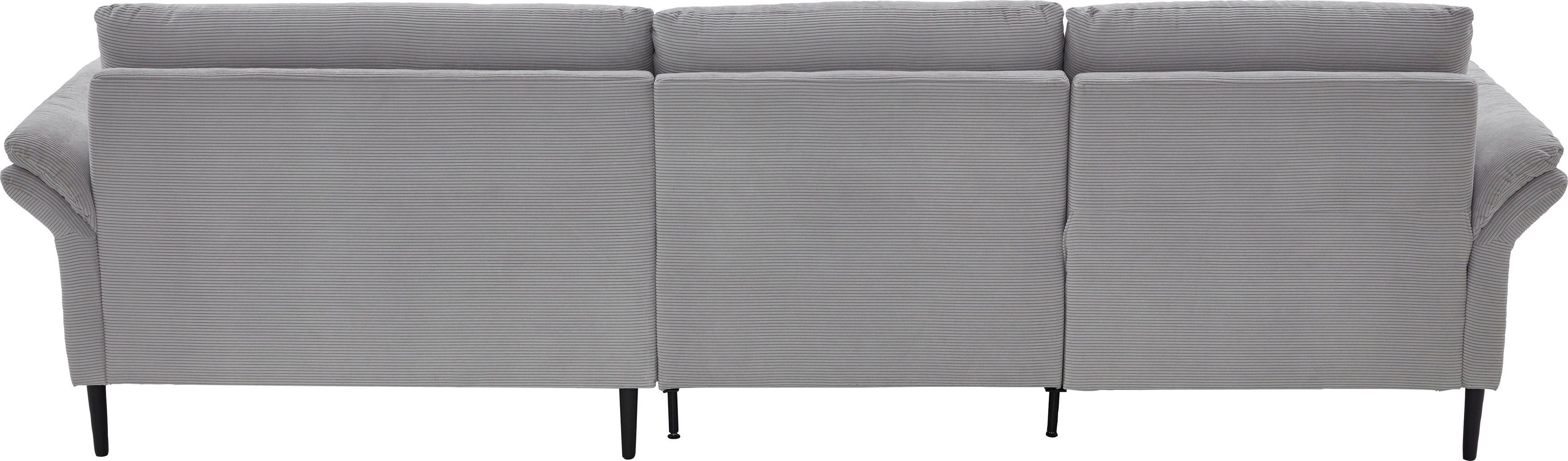 Home affaire Ecksofa Sarsina: mit Tonnentaschen-Federkern, perfekt zum Entspannen L-Form, inklusive 1 motorischen Relaxfunktion mit Herz-Waage-Beschlag