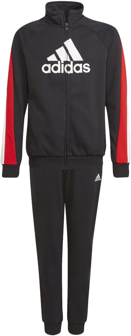 BLACK/VIVRED/WHITE BOS Sportswear adidas TS B COT Trainingsanzug