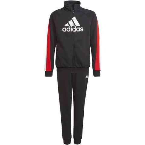 adidas Sportswear Trainingsanzug B BOS COT TS BLACK/VIVRED/WHITE