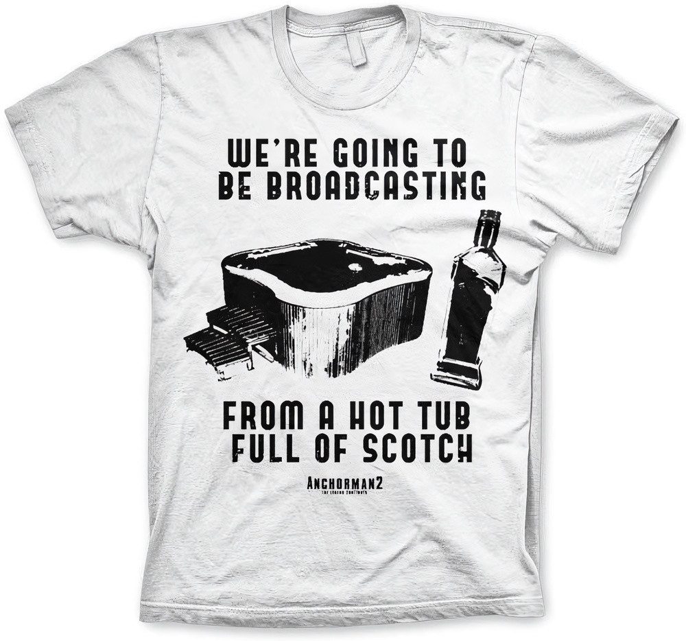 Anchorman T-Shirt Hot Tub Full Of Scotch Big Tall T-Shirt