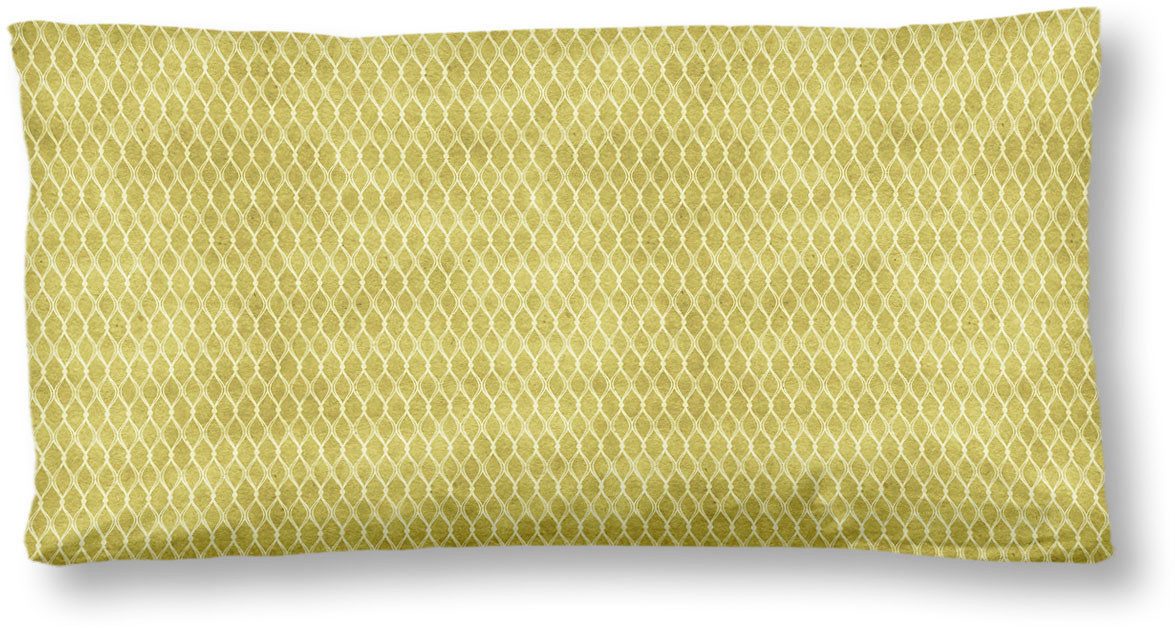 hip Kissenhülle XABINE, (1 Stück), Baumwolle, Mako-Satin, 40x80, 1 Stück, Reißverschluss, Xabine, Ocker
