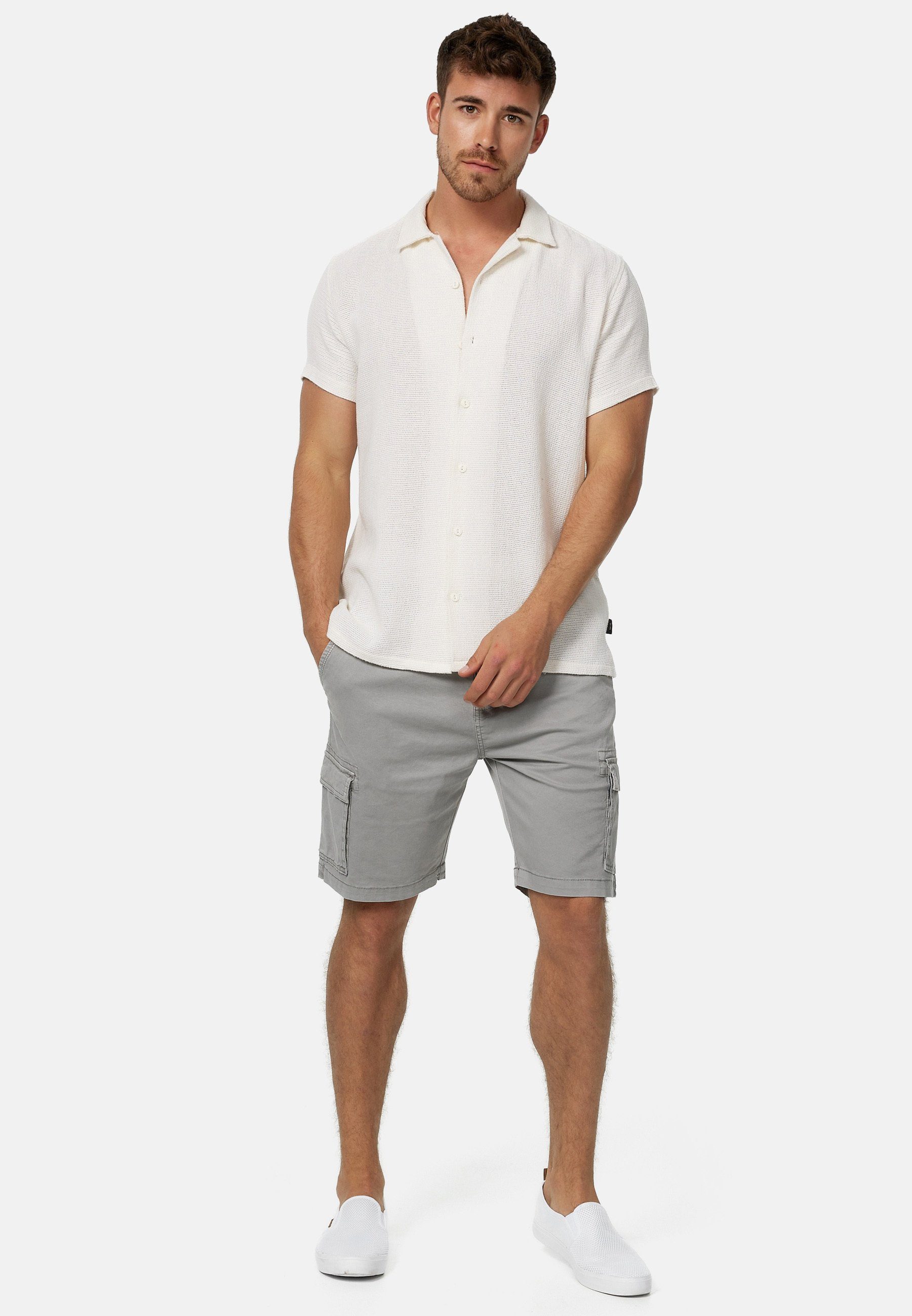 Indicode Cargoshorts Herren Kinnaird Cargo Shorts Herrenshorts aus elastischer Baumwoll-Qualität