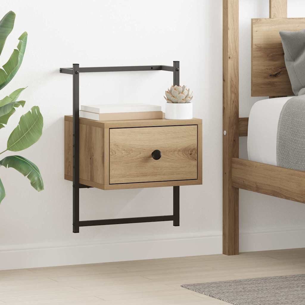vidaXL Nachttisch Nachttisch Artisan-Eiche 35 x 30 x 51 cm Holzwerkstoff (1-St)